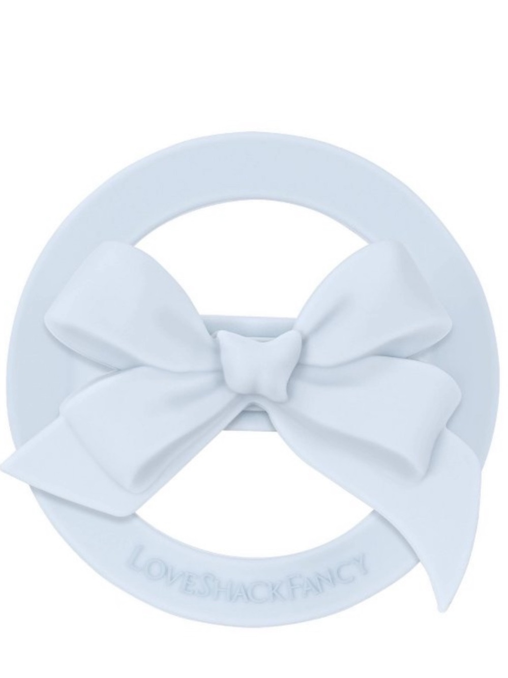 LoveShackFancy Light Blue Bow magnetic loop grip